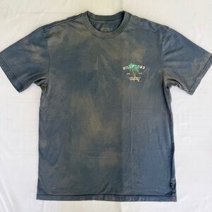 Billabong Men's Large Premium Wave Wash T-shirt Mineral Wash Charcoal Palm